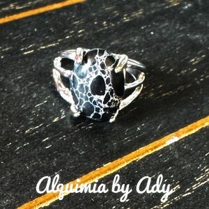 Alquimia by Ady Black and Silver Ring